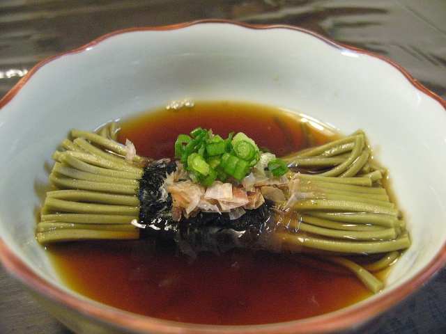 お蕎麦deおひたし